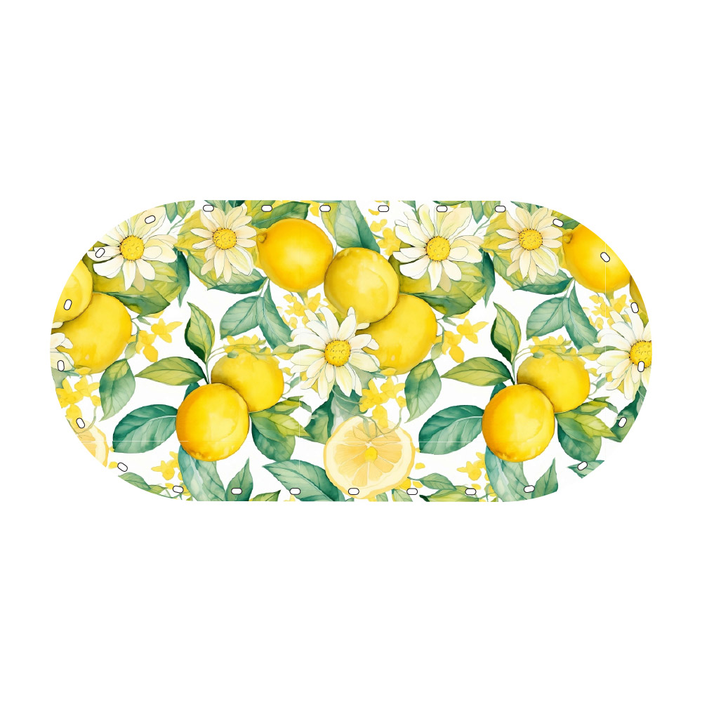 Limon Çiçekleri – Yazı çağrıştıran limonlu desen Rattan Tabanlık